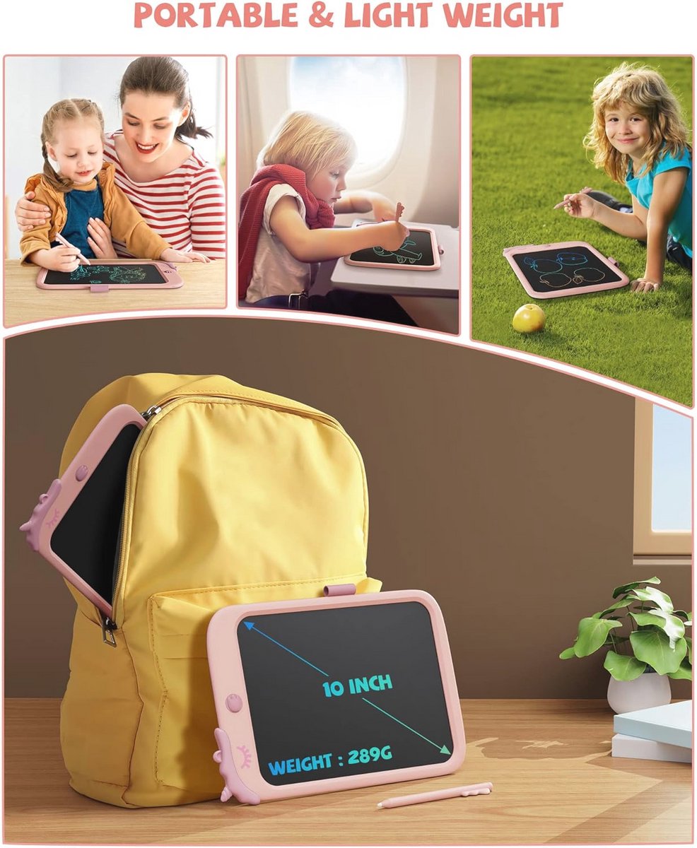 10 inch LCD-schrijfblok voor creatief digitaal schrijven en tekenen - ideaal speelgoed voor kinderen en volwassenen