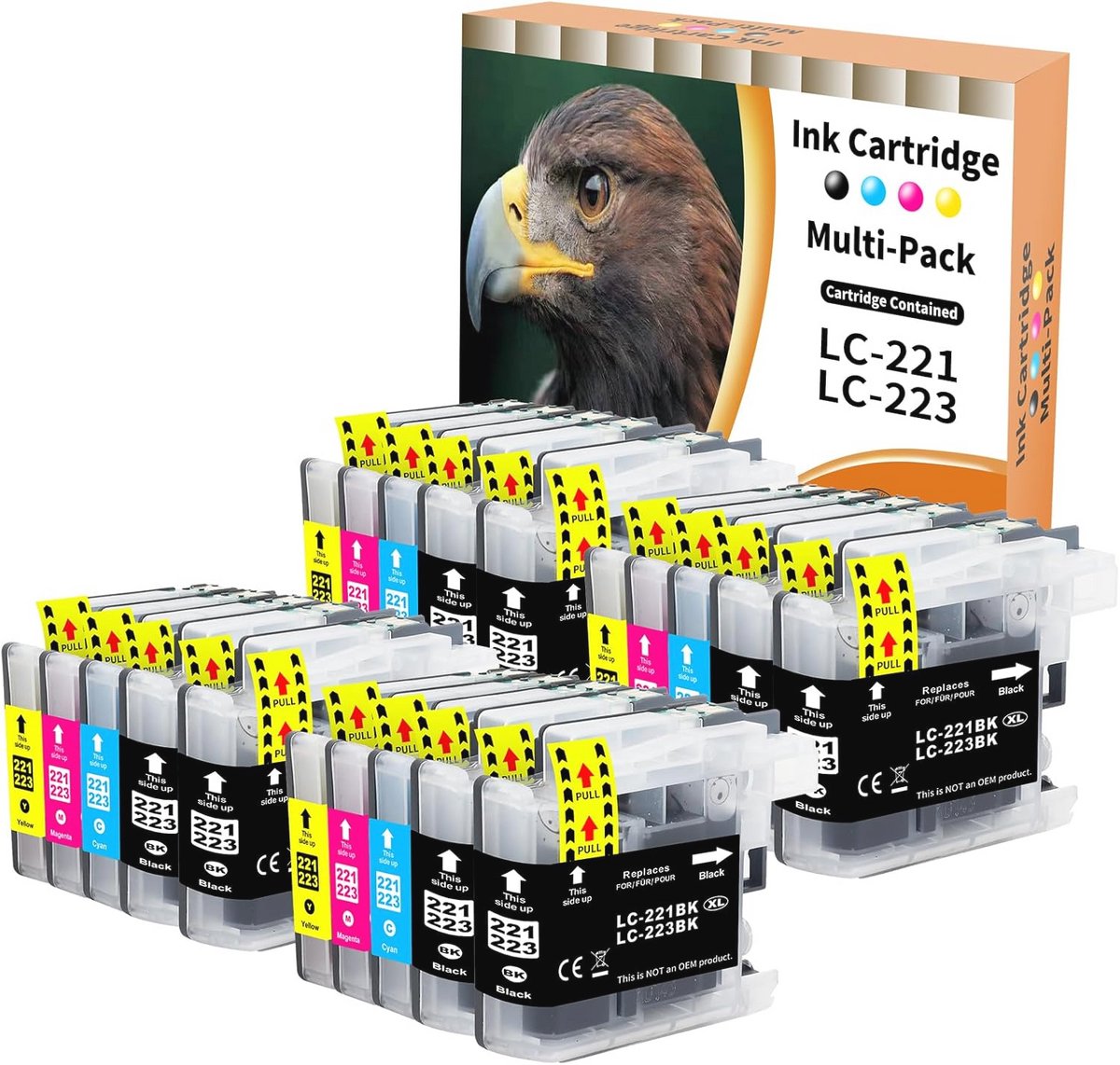 Inktcartridges voor DCP en MFC-printers - Set van 20