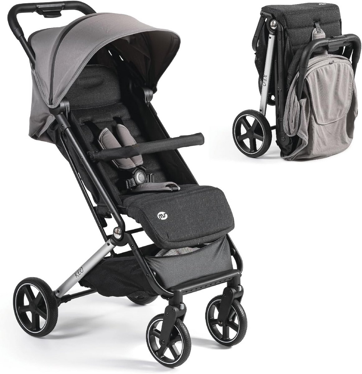 Ultralight and Compact Buggy Met Uitbreidbare Kap | Tot 22 kg | Vouwsysteem in Boekvorm