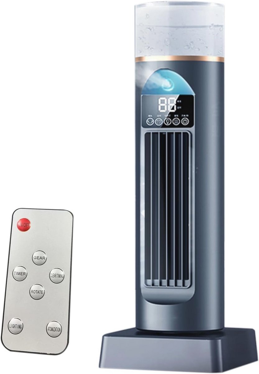 Bladloze Toren Airconditioner voor Slaapkamer en Kantoor | Stille Luchtkoeler met 6 Snelheden en Afstandsbediening