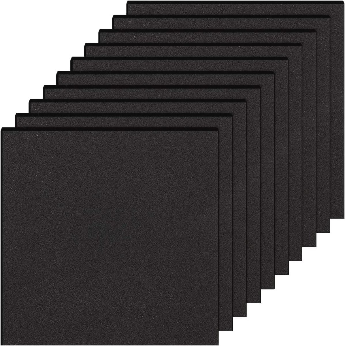 Polystyreen Isolatieplaten 50 cm x 50 cm x 1 cm - Zelfklevend Rubber (10 Stuks)