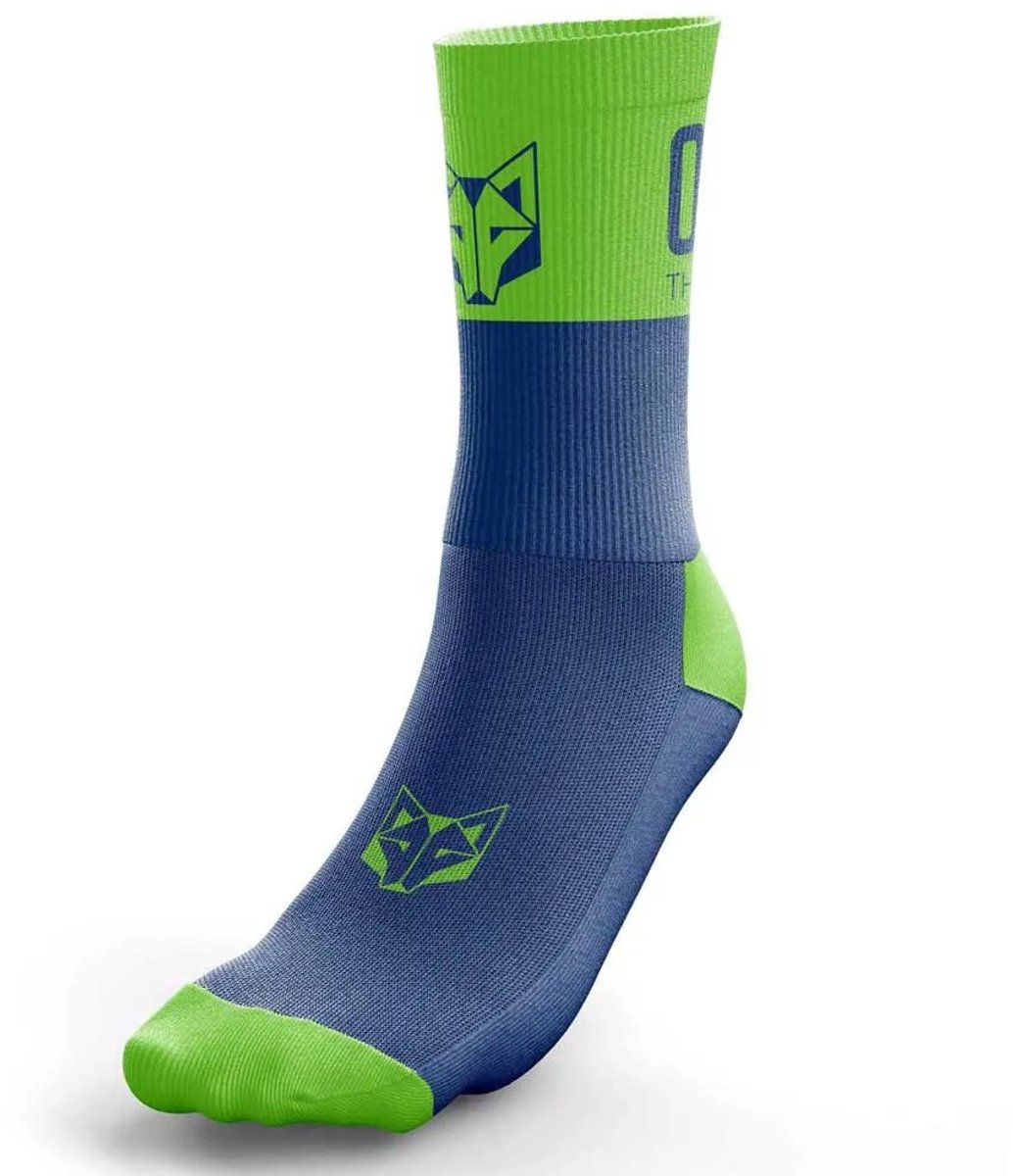 Otso Multi-sport Medium Cut Electric Blue/fluor Green Sokken Groen,Blauw EU 40-43