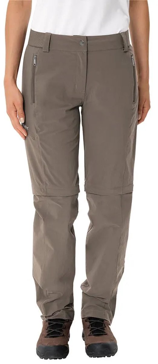 Vaude Farley Stretch Zo T-zip Ii Broek Short Vrouw Coconut