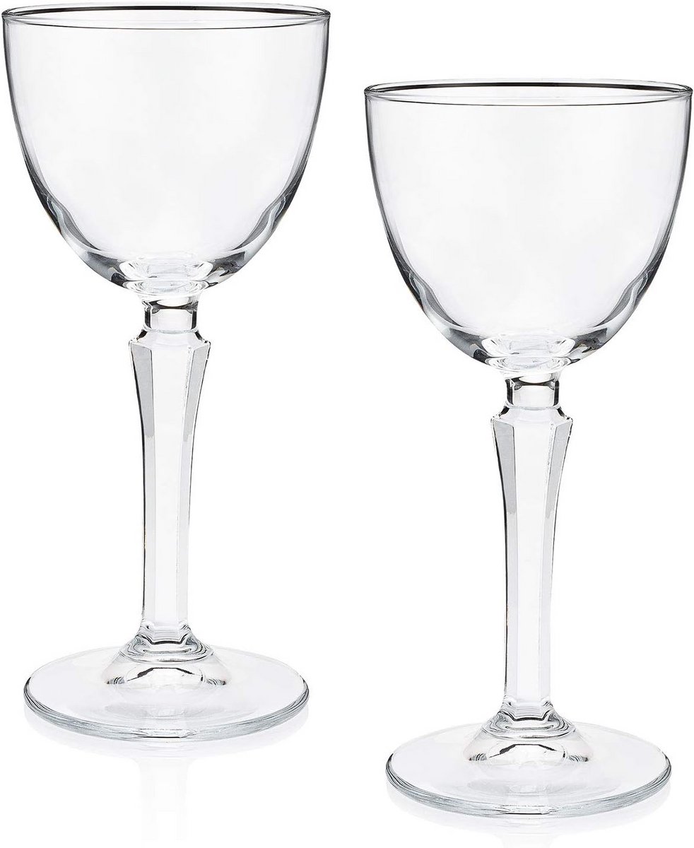 Set van 2 Cocktailglazen Nick & Nora - Art Deco Stijl - 180 ml Martini Cocktail Glaasjes