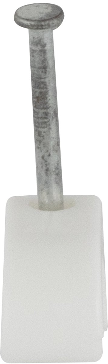 REV Nagelklem met spijker, 7... 11 mm, wit, 200 stuks