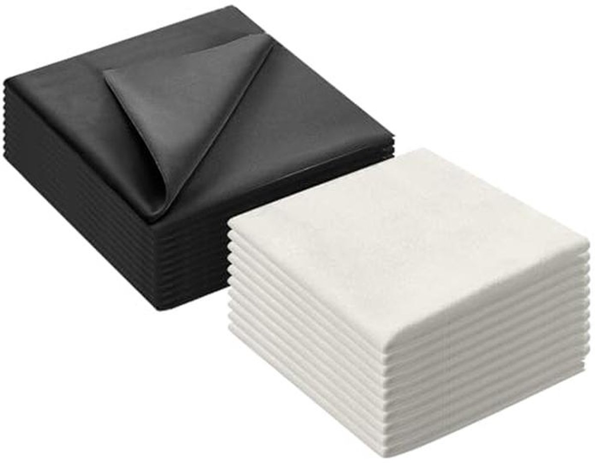 Microvezeldoeken voor brillen, smartphones en camera's - 20 stuks - 15 x 18 cm