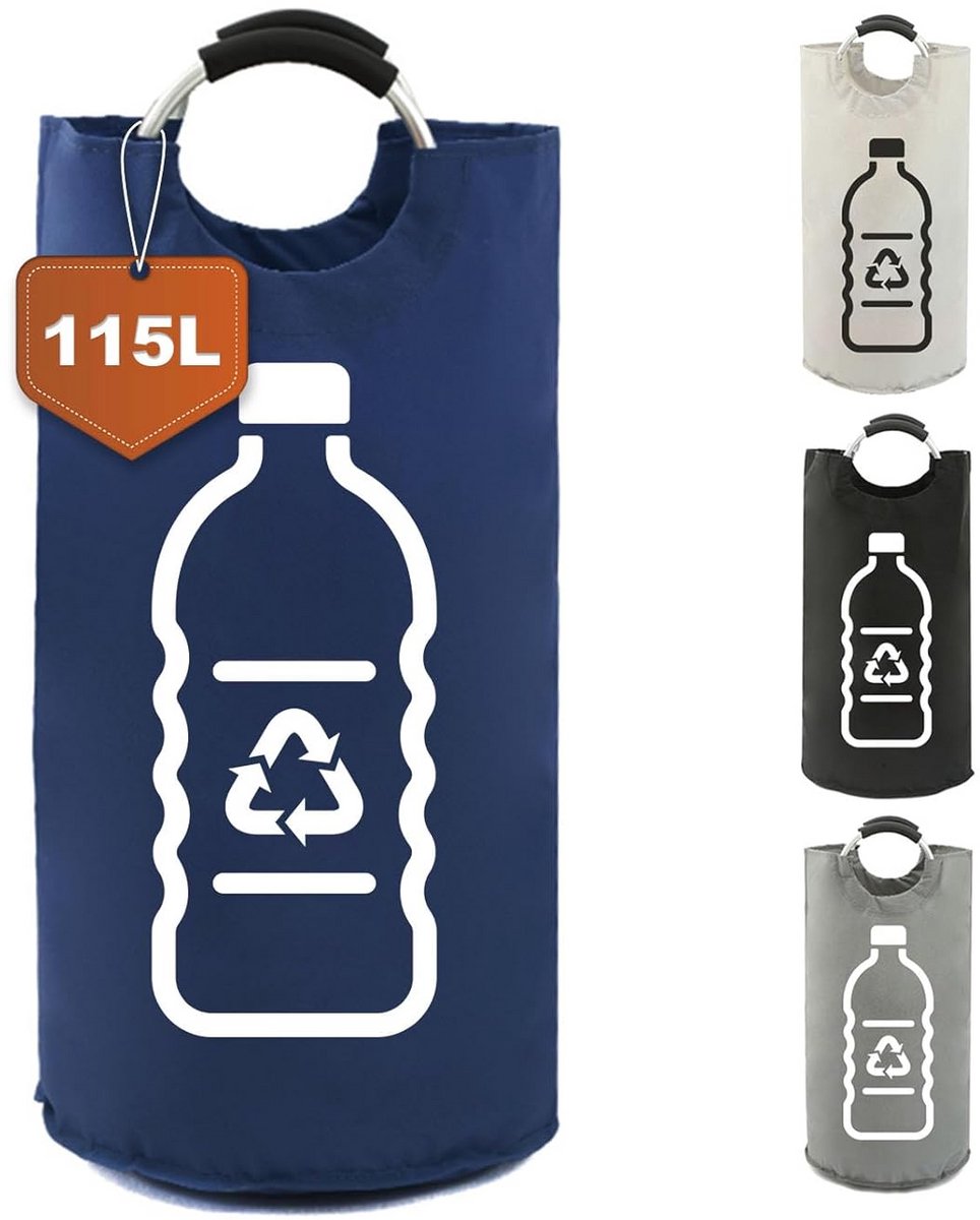 Opvouwbare waterdichte opvangbak voor flessen - 115 liter opslagoplossing