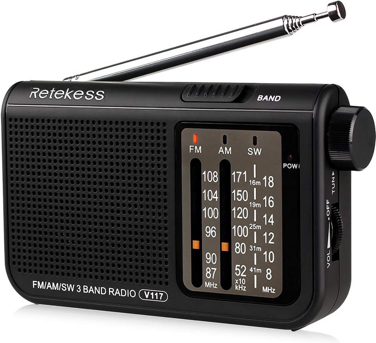 Draagbare Mini Radio met AM, FM en SW Functies - Compact en Handig voor Op Reis