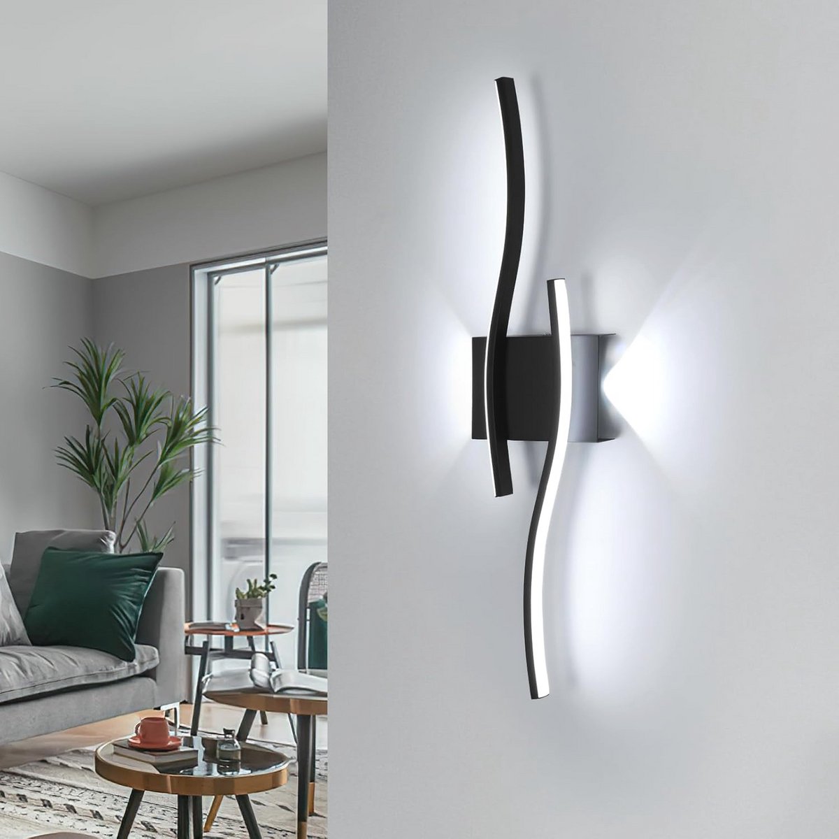 Moderne LED Wandlamp 60 cm - 20 W Warmwit - Geschikt voor Woonkamer, Slaapkamer en Gang