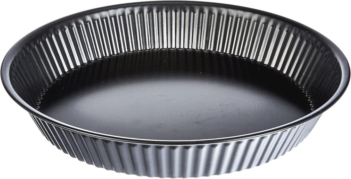 Cakevorm 24 cm - Stalen bakvorm met anti-aanbaklaag in zwart