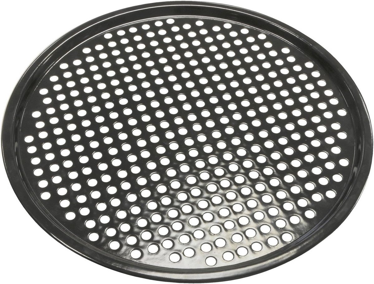 Bakplaat Roestvrij Staal 403mm voor Barbecue en Grillen - Zwart