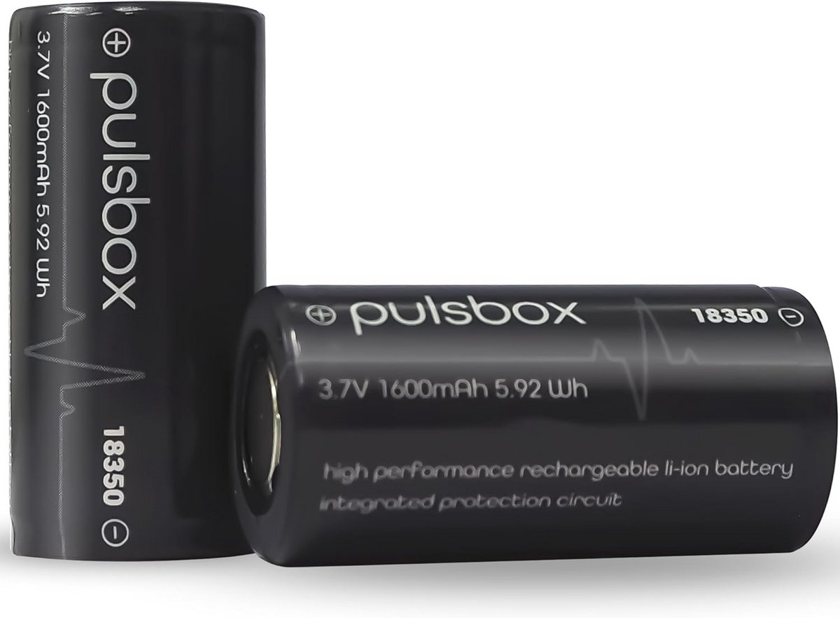Li-Ion batterij 3,7 V 1600 mAh met geïntegreerde PCB-beveiligingsschakeling