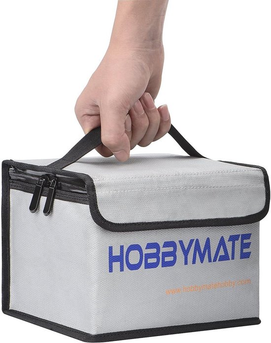 Sac pour batterie au lithium ignifuge et antidéflagrant avec double fermeture éclair et bretelles réglables pour le stockage des batteries | Leroy Merlin