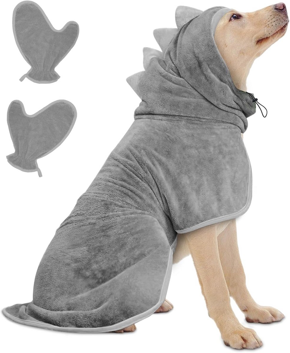 Hondenbadjas van microvezel - Sneldrogende en comfortabele badhanddoek voor huisdieren