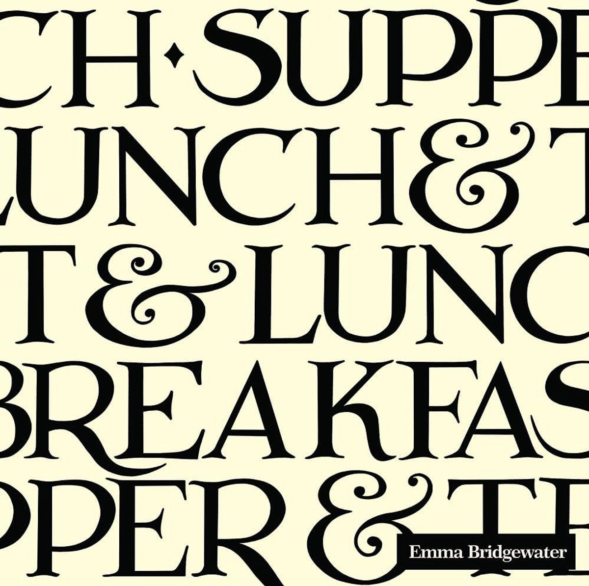 Luxe Luncheon Servetten 3-laags Zwart Toast Design 20 stuks