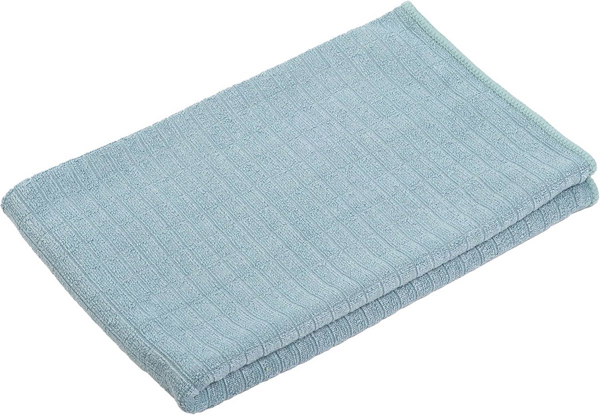 Set van 3 microvezel theedoeken 50 x 70 cm - Aqua kleur