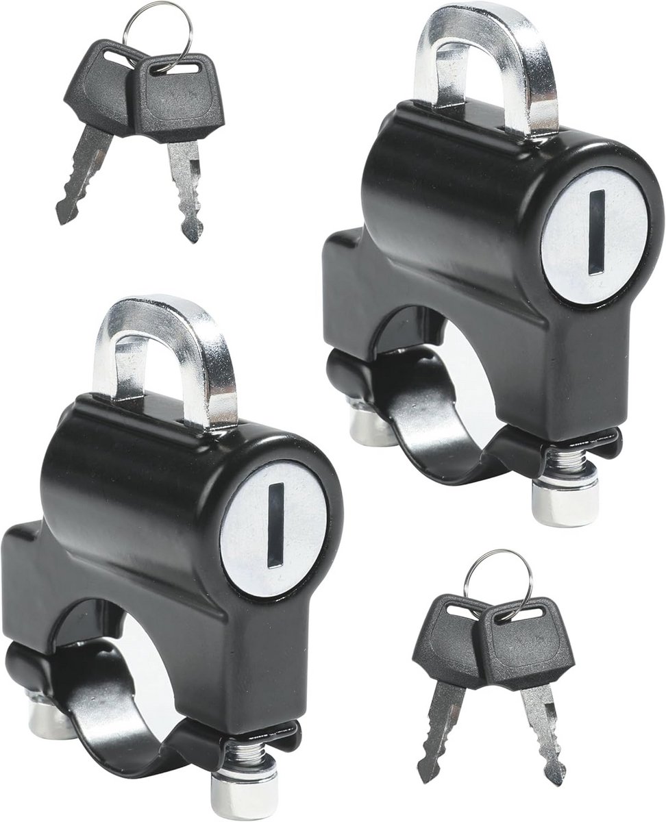Motorhelmslot 2 Stuks - Universele Helmbeveiliging met Sleutels - Anti-Diefstal Accessoires voor Motoren
