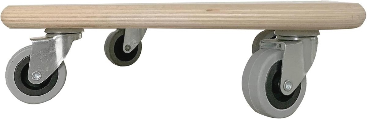 Transportroller voor Stallen Soft-Mini - 290 mm x 290 mm - 200 kg Laadcapaciteit - Rubber Wielen