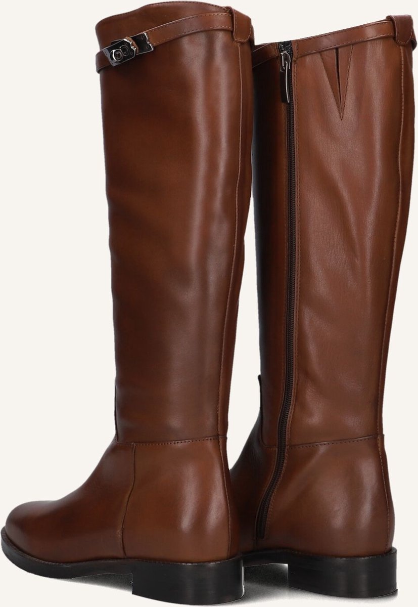 STEFANO LAURAN 2048 Laarzen - Leer - Dames - Cognac - Maat 38