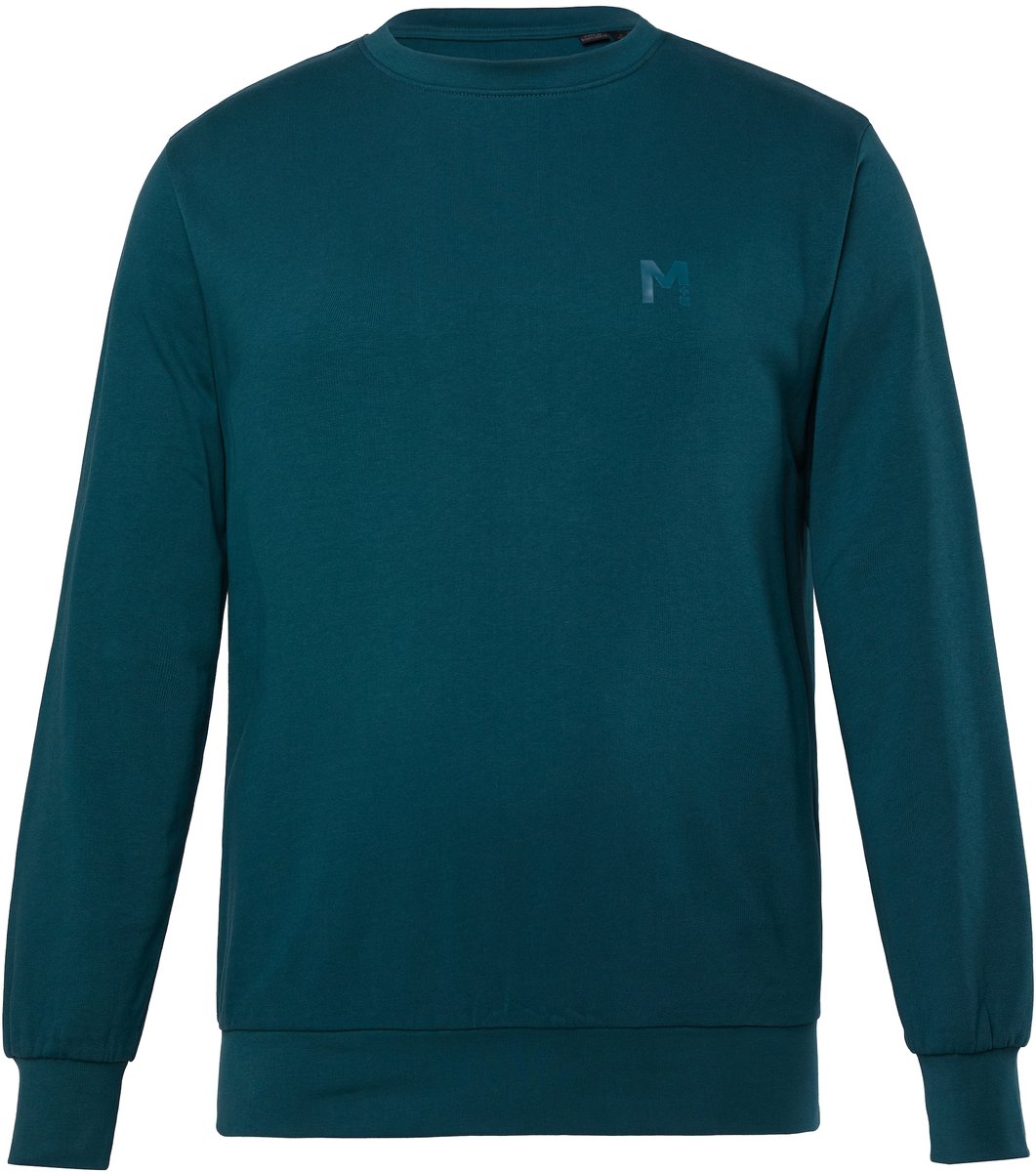 Men Plus - Heren - Sweatshirt basic ronde hals - Diepgroen - Maat L