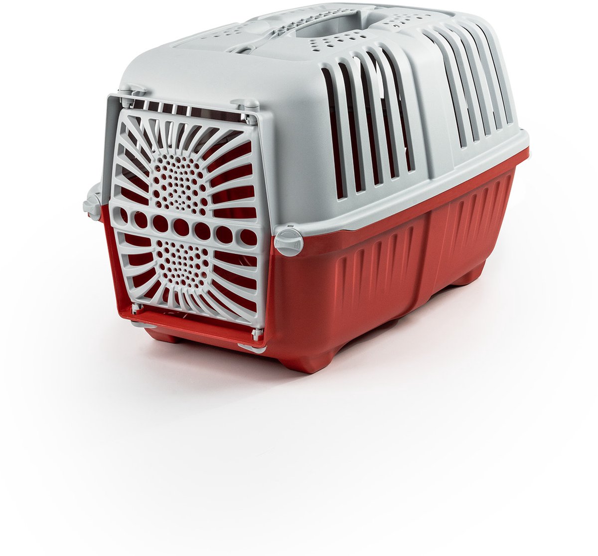 lionto kattentransportbox licht & makkelijk te dragen 55x36x36 cm rood