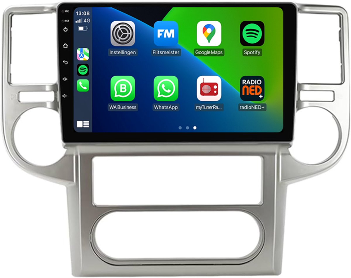 CarPlay autoradio geschikt voor Nissan X-Trail | 2003 t/m 2007 | Android 13 | Draadloos Apple CarPlay & Android Auto | 2GB + 32GB | 8-Core processor | Davilon | 2025 model | 2003 2004 2005 2006 2007 | Bluetooth & Wifi