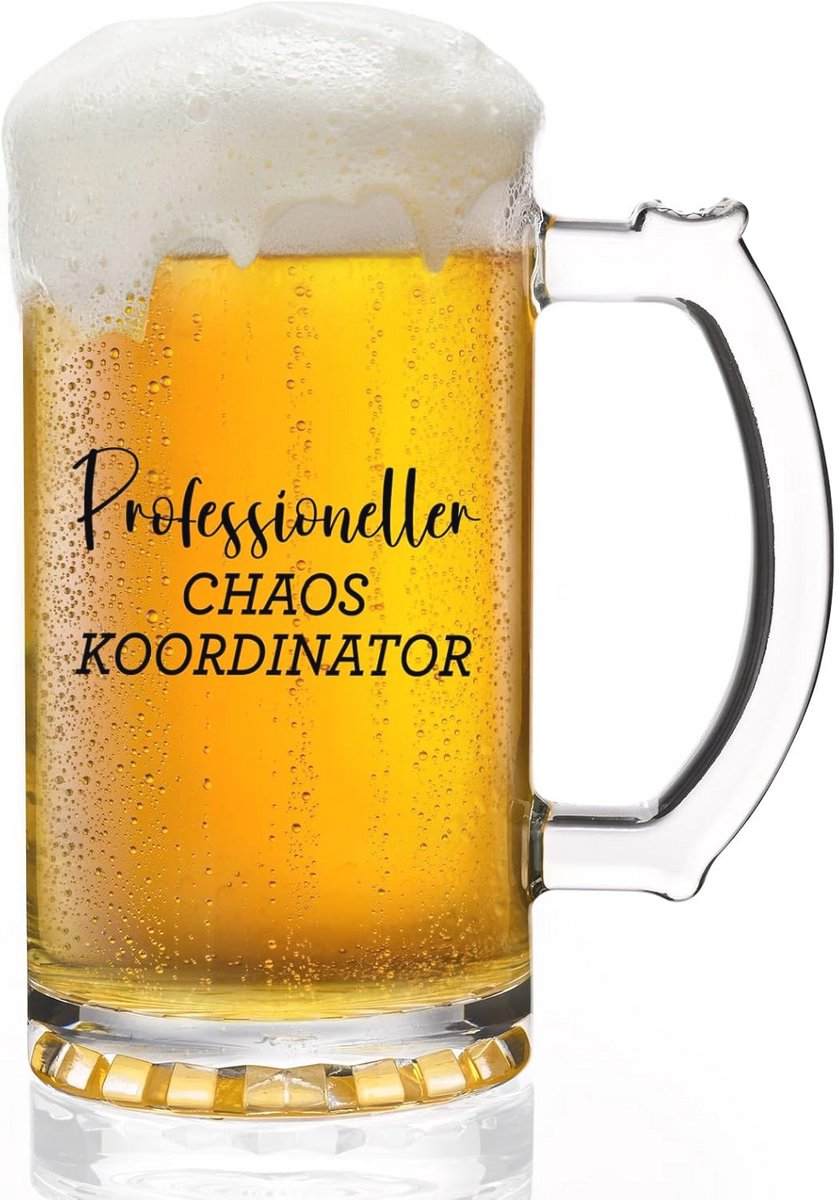 Grappig Bierglas voor Cadeaus aan Collega's en Bazen - 0,5 L