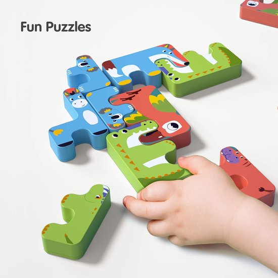 Stapelen Games Speelgoed Kinderen Montessori Dierenbalans Blokken Games Peuter Educatief Stapelen Hoge Bouwsteen Speelgoed voor 3 5 6 Jaar Oude Kinderen Baby Volwassenen Jongens Meisjes (15pcs) — afbeelding 3