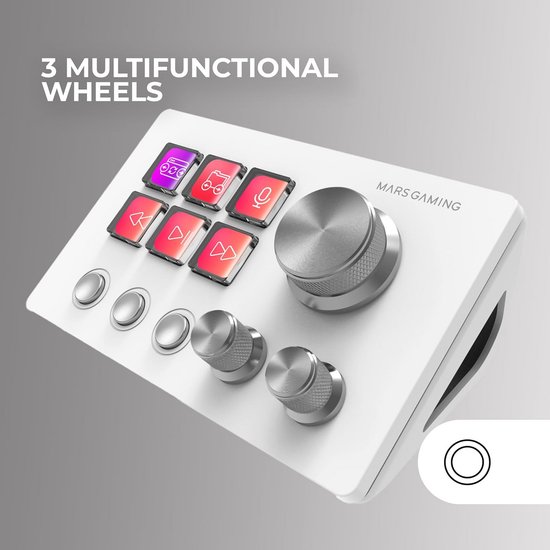 Compacte Stream Deck met 6 LCD Knoppen, 3 Draaiwielen en Software - Voor Gaming, Streaming en Design van Elgato — afbeelding 5