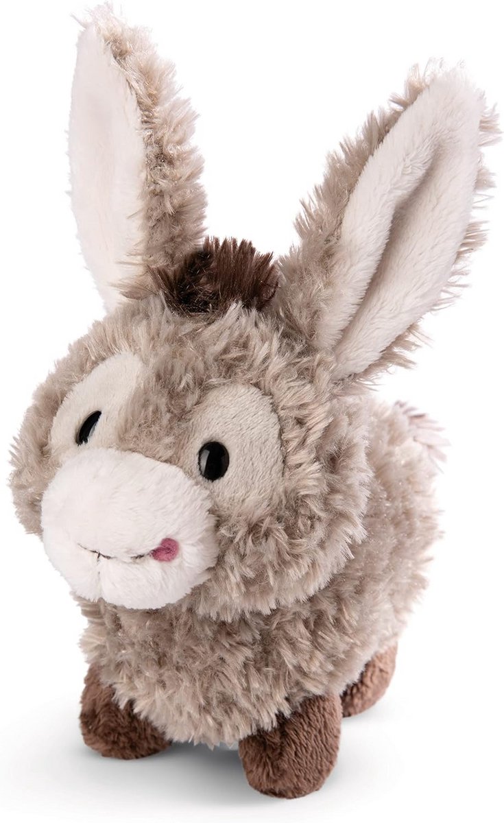Pluchen Ezel Knuffel 18 cm Grijs - Duurzaam en Zacht Speelgoed