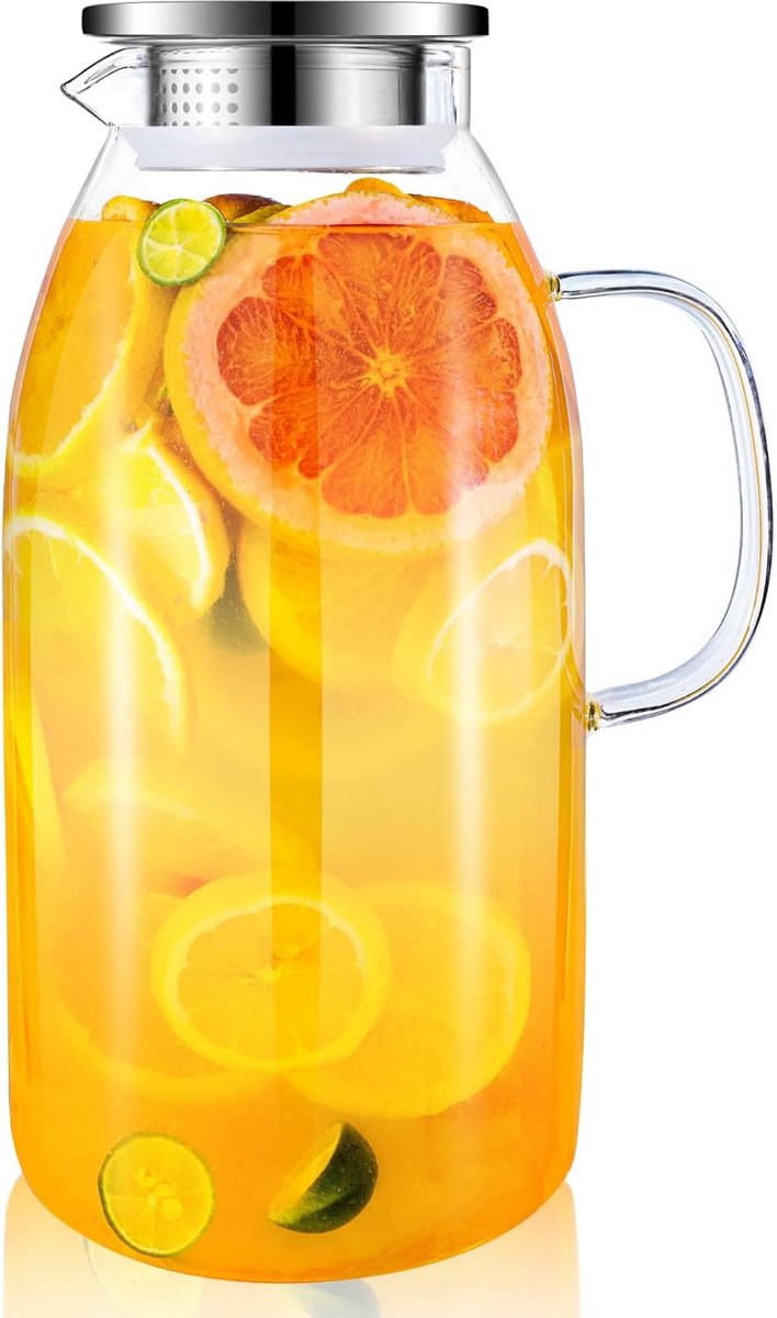Grote Glazen Kan met Deksel 3.1 Liter