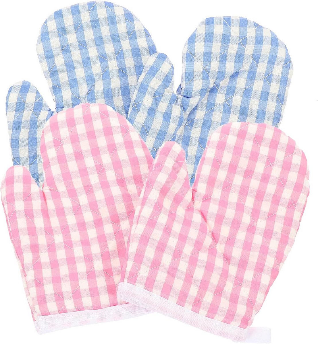 Set van 4 Geïsoleerde Kinder Ovenwanten voor Keuken en Veiligheid