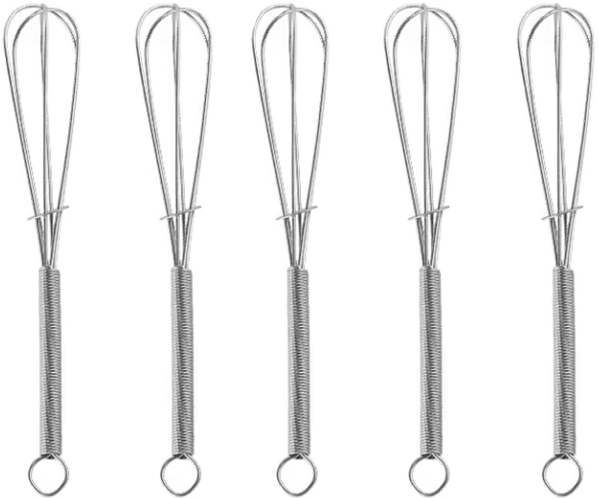 Mini garde - Kleine garde - 5 stuks - 13CM - Metaal - Draadklopper - Klopper - Kookgerei - Mixen - CHPN
