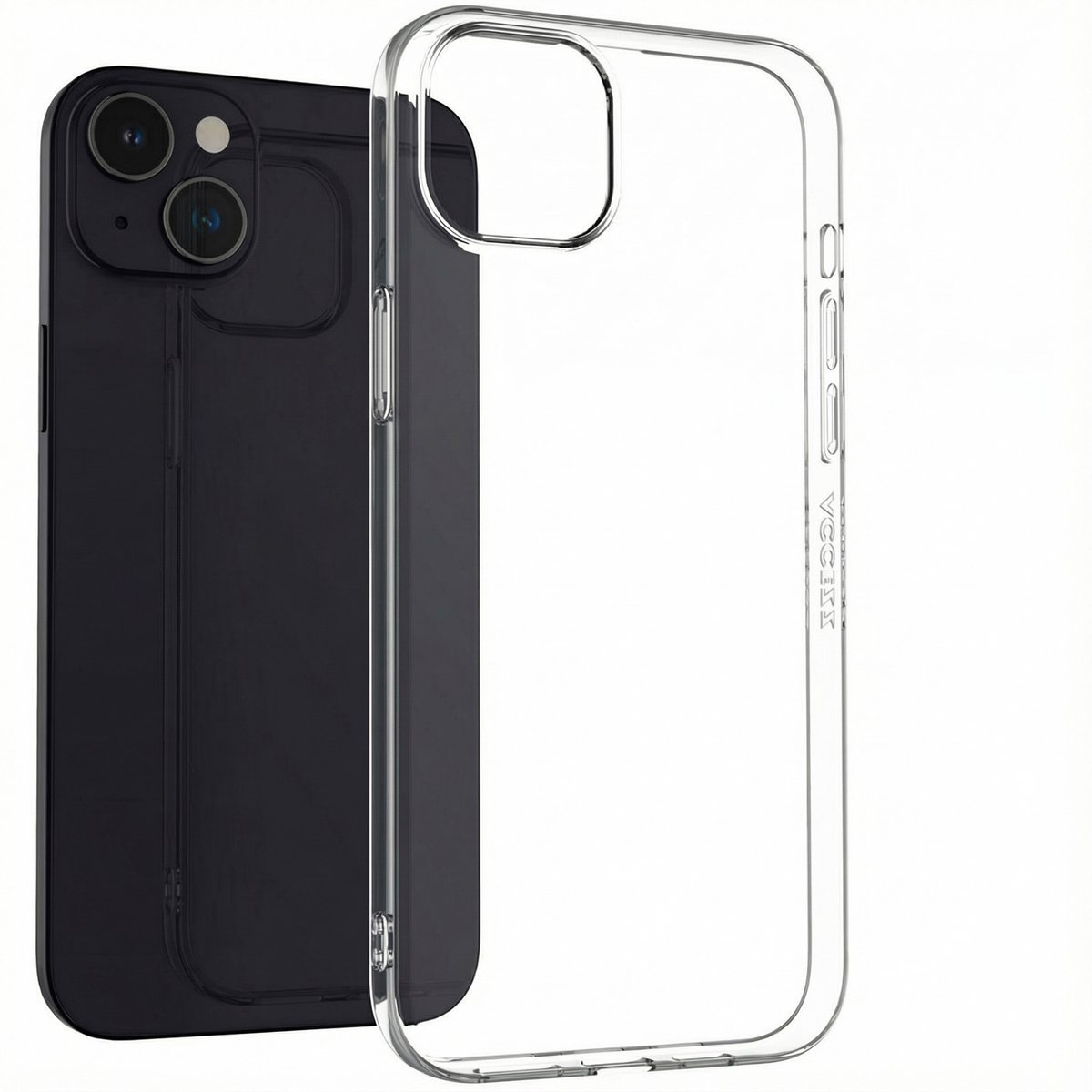 Accezz Hoesje Geschikt voor iPhone 15 Plus Hoesje Siliconen - Accezz 100% recycled Clear Backcover - Transparant