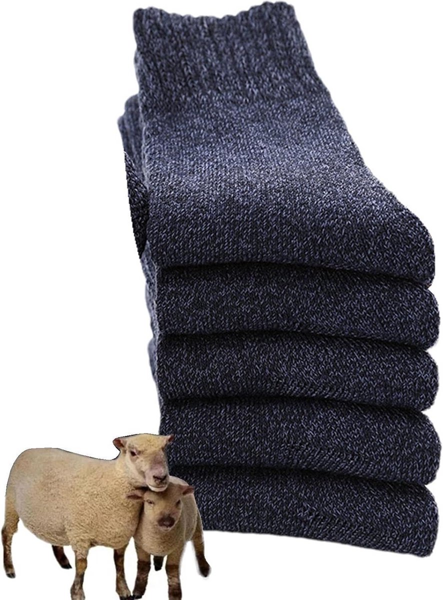 Warme Dikke Thermische Herensokken voor Winterlaarzen - 5 Paar