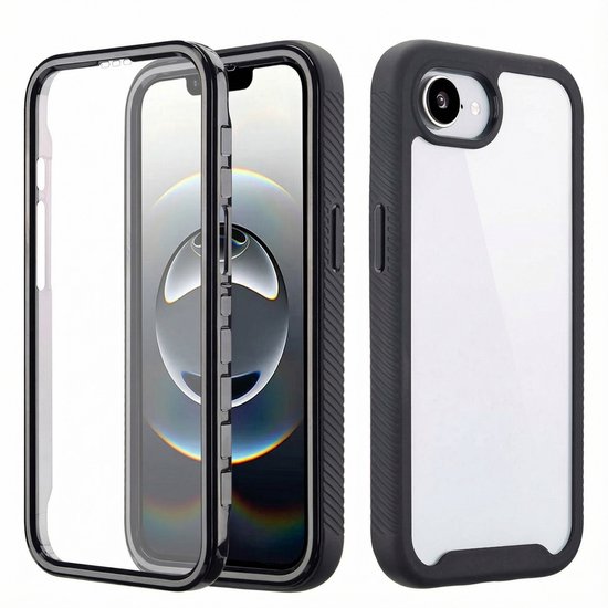imoshion Hoesje - Geschikt voor Apple iPhone 17e / 16e - 360° Full Protective Case - Zwart