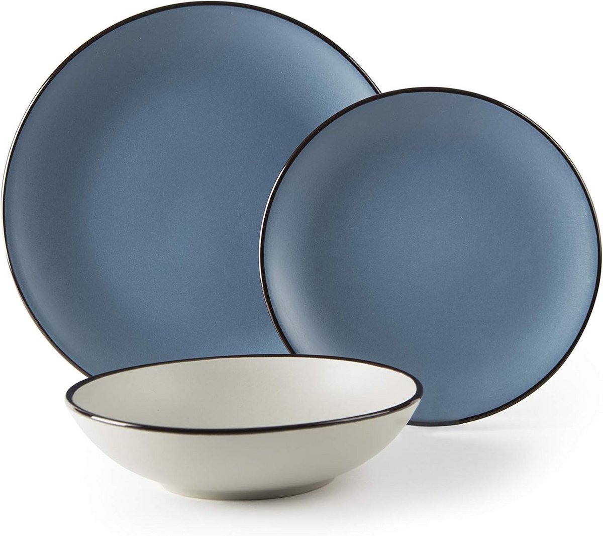 Bordenservice 18-delig Blauw Keramiek