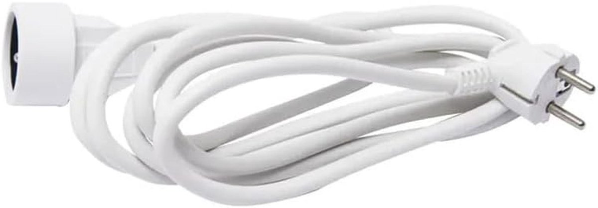 Witte Verlengkabel 5 Meter – H05VV-F 3G14 m² – 16 A 250 V – 3680 W