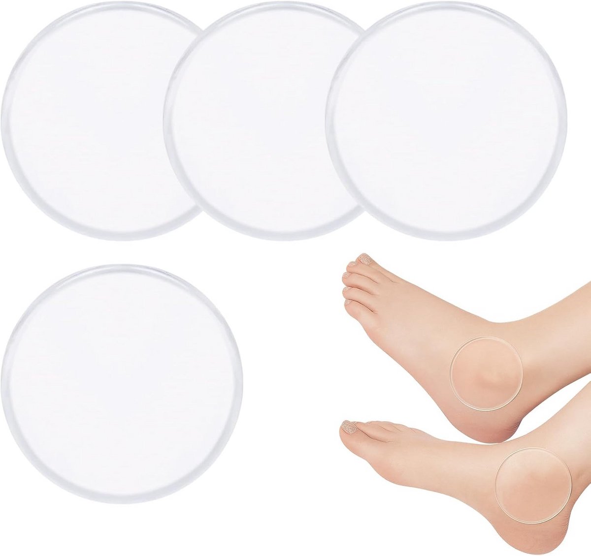 4x Set Enkelbeschermers Gelpads voor Drukontlasting en Pijnverlichting