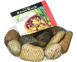 Gepolijste Rivierkeien Mix Kleur 0.9 kg - Decoratief Zand en Grind voor Aquarium en Planten