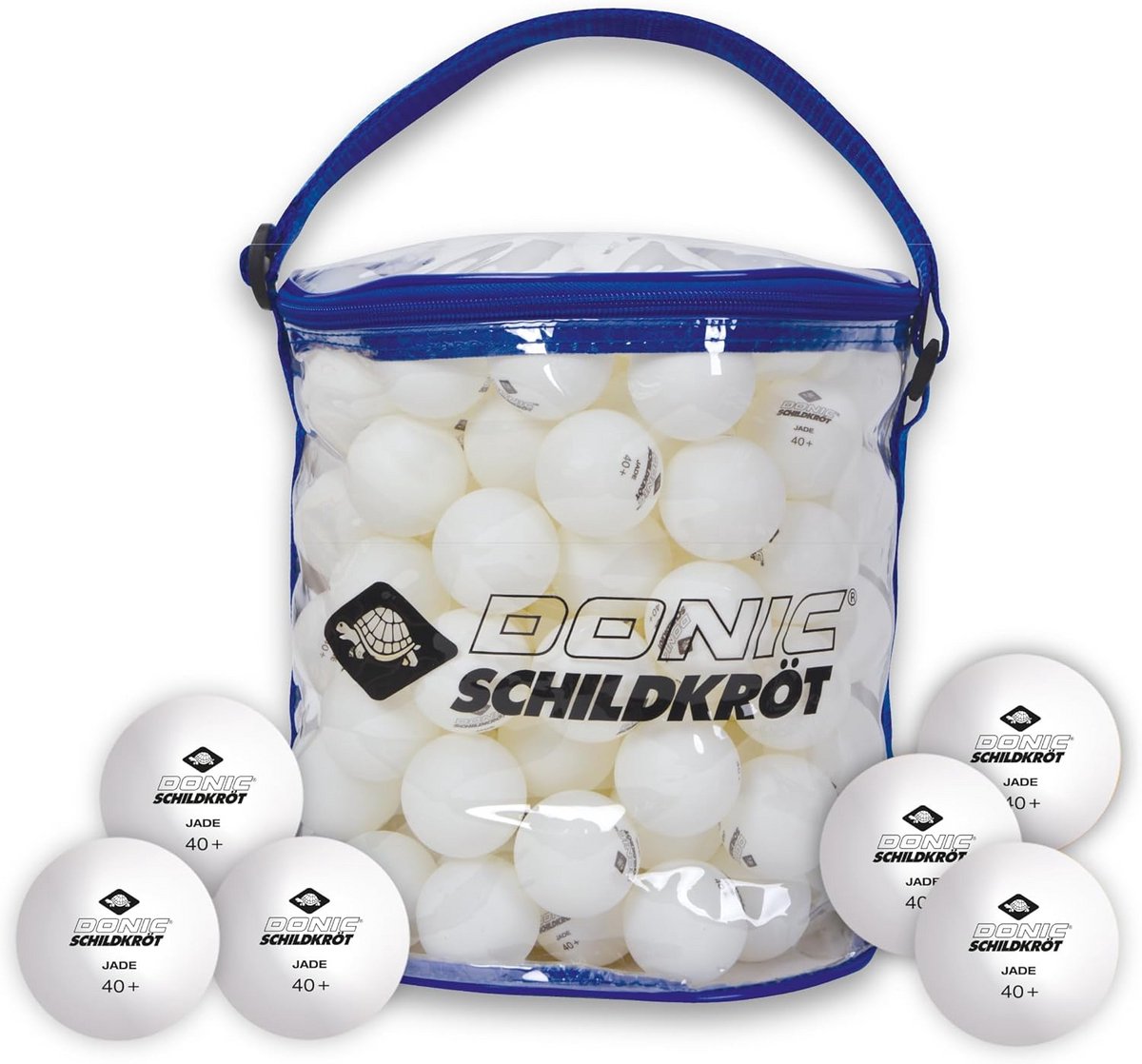 Tafeltennisballen Poly 40+ Kwaliteit - 144 Stuks in Draagtas