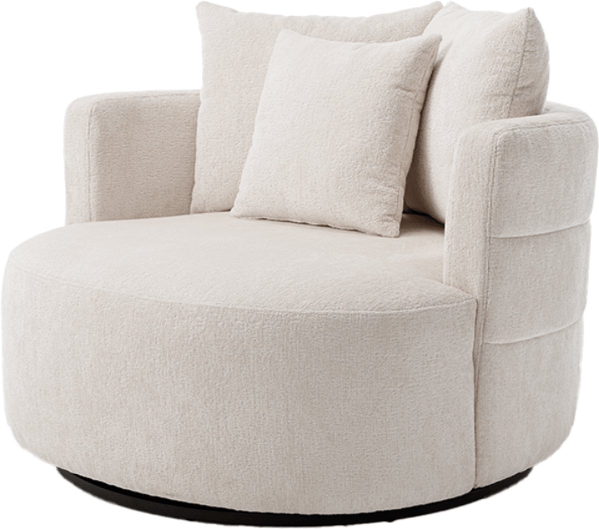 Tower Living - Bolza draaifauteuil - ivoor
