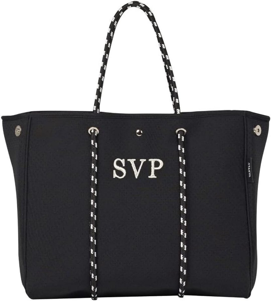 Grote Vierkante Shopper Tas van Neopreen - Waterdicht en Lichtgewicht Damentas