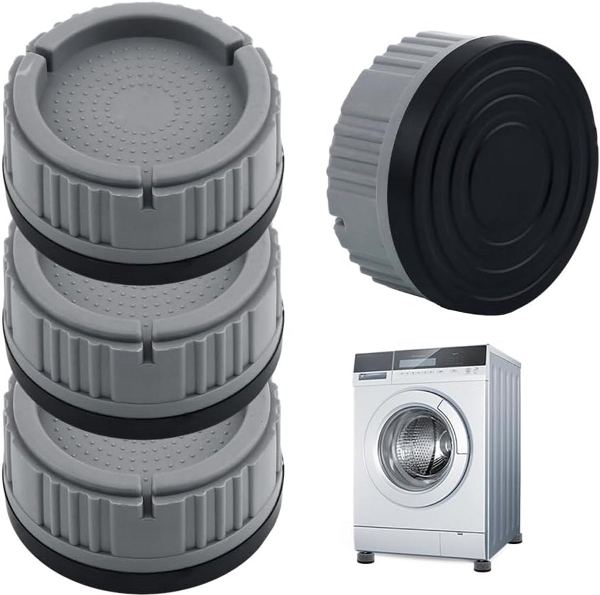 Anti-Vibratie Pads voor Wasmachine en Droger - Geluiddempend en Schokabsorberend