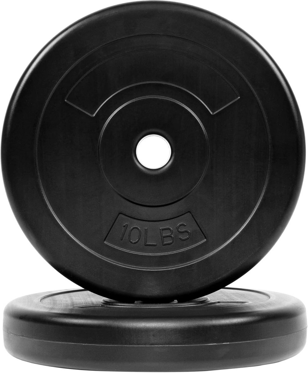 Vinyl Halterplaat voor Krachttraining en Fitness - 1-inch Standaard Gewicht