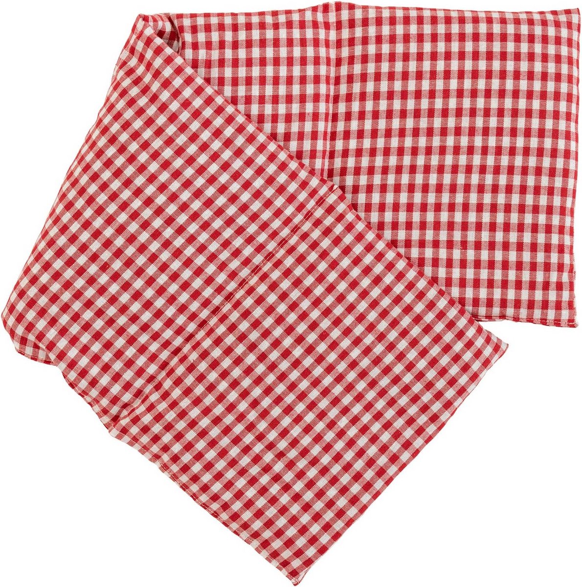 Warmte- en Koudkompres 20x60 cm met 4 Kamers - Rood-wit