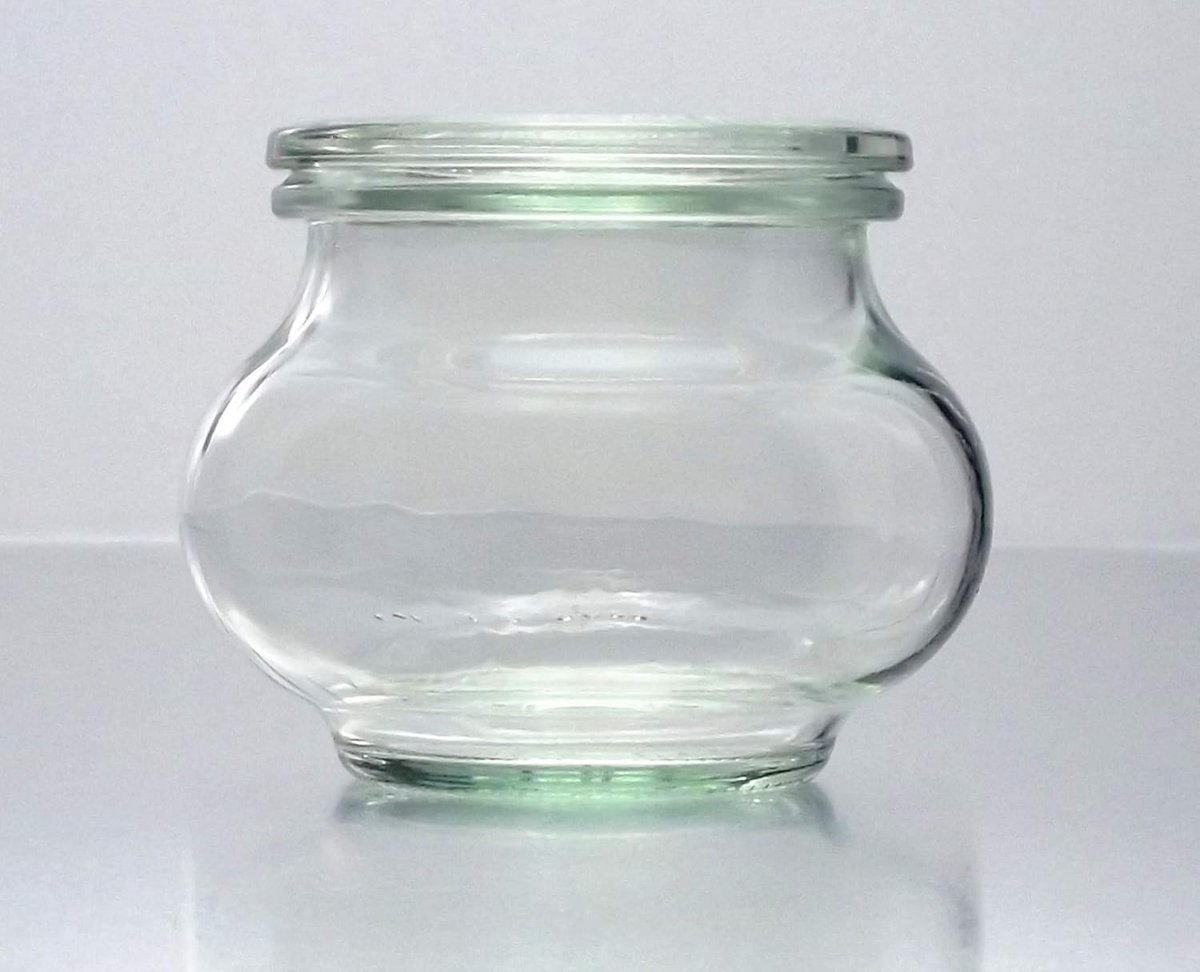 Set van 12 Glazen Weckpotten 220 ml - Ideaal voor Bewaren, Inmaken en Decoratie