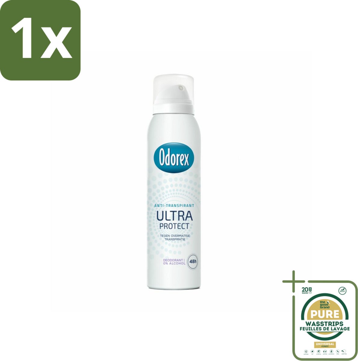 1 x Odorex - Deodorant Spray - Ultra Protect - Extra Krachtig - 150 ml- Deospray - Anti-transpirant - Geur - Zweet - Geurvermindering