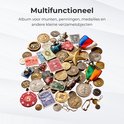 Verzameling munten, penningen, medailles en postzegels.
