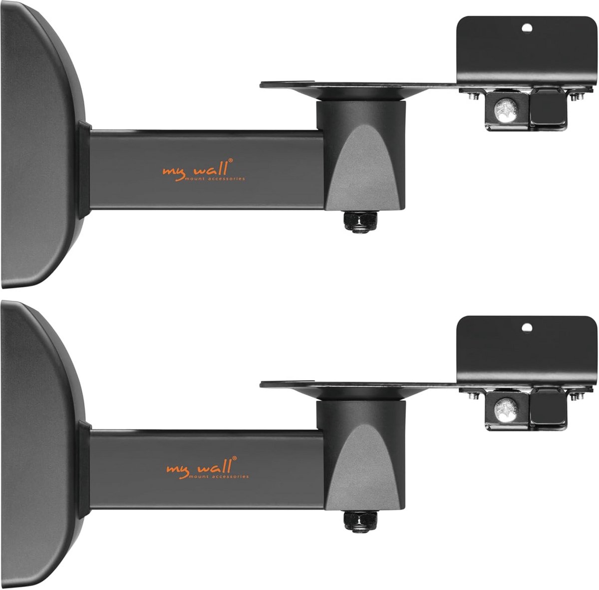 Set van 2 Universele Kantelbare en Draaibare Wandhouders voor Luidsprekers tot 15 kg